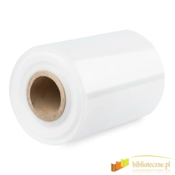 Folia półrękaw do książek 25 cm / 100 m – przezroczysta folia PE 100 µm
