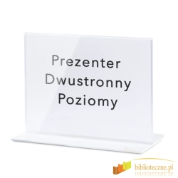 Prezenter A3 poziomy dwustronny z bezbarwnej pleksi