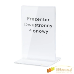 Prezenter dwustronny z pleksi